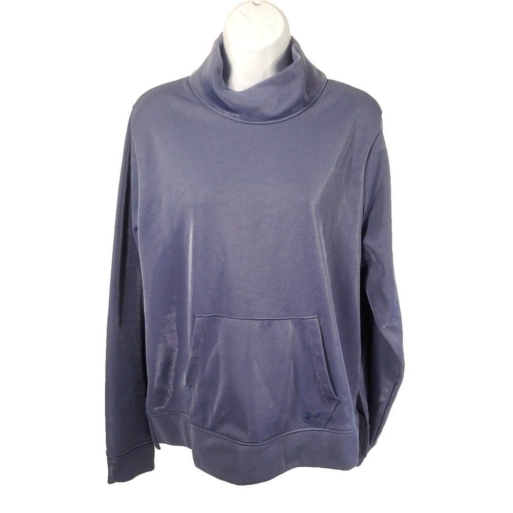 Under Armour Women's L Cold Gear  Mock Neck Pullover‎ Sweatshirt Loose